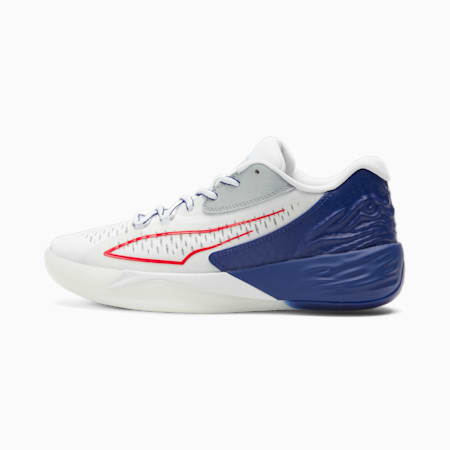 Stewie 1 Four-Time Women's Basketball Shoes, PUMA White-Elektro Blue, small-AUS
