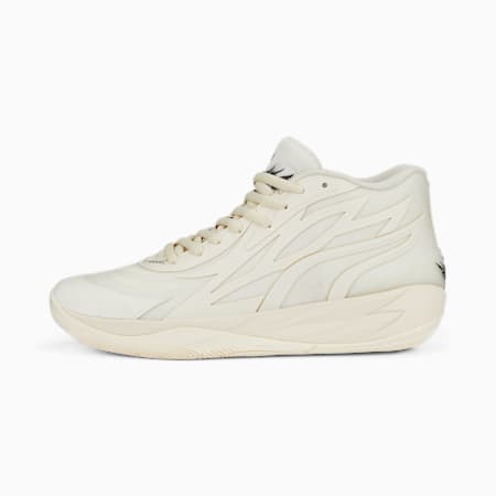 MB.02 Unisex Basketball Shoes, Frosted Ivory-PUMA Black, small-AUS