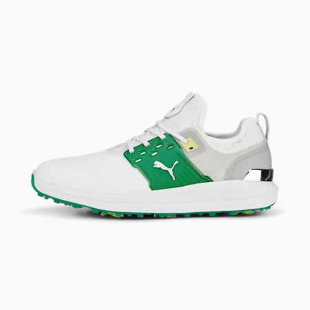 IGNITE ARTICULATE Azalea Golf Shoes Men, PUMA White-Flat Light Gray-Archive Green, small