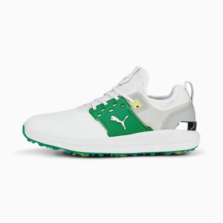 Zapatillas de golf para hombre IGNITE ARTICULATE Azalea, PUMA White-Flat Light Gray-Archive Green, small