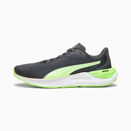 Electrify NITRO 3 Men's Running Shoes, PUMA Black-Speed Green, small-AUS