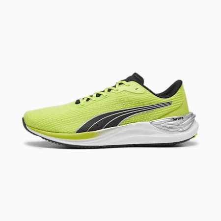Electrify NITRO 3 Men's Running Shoes, Lime Pow-PUMA Black-PUMA Silver, small-AUS