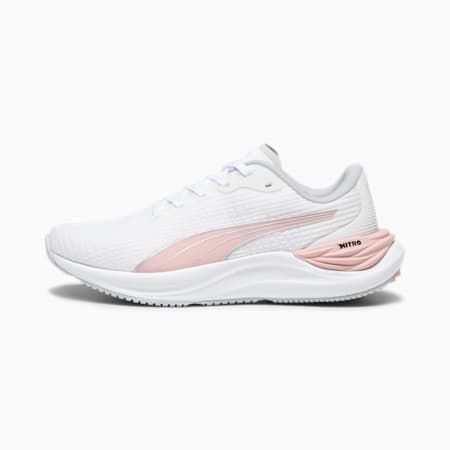 Electrify NITRO™ 3 Women's Running Shoes, PUMA White-Peach Smoothie, small-SEA
