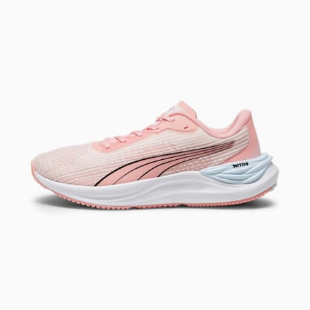 รองเท้าวิ่งผู้หญิง Electrify NITRO 3, Peach Smoothie-Frosty Pink-PUMA Black, small-THA