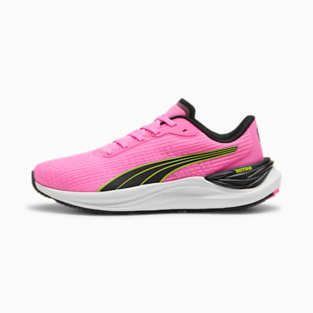Electrify NITRO 3 Women's Running Shoes, Poison Pink-PUMA Black-Lime Pow, small-AUS