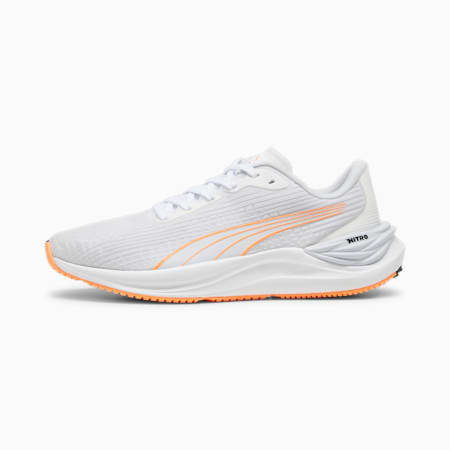 Zapatillas de running para mujer Electrify NITRO 3, PUMA White-Silver Mist-Neon Citrus, small