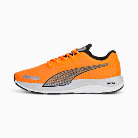 Velocity NITRO 2 Fade Running Shoes Men, Ultra Orange-Fresh Pear, small-IDN