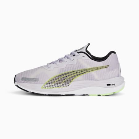 Velocity NITRO 2 Fade Running Shoes Women, Spring Lavender-PUMA Black-Fizzy Lime, small-IDN