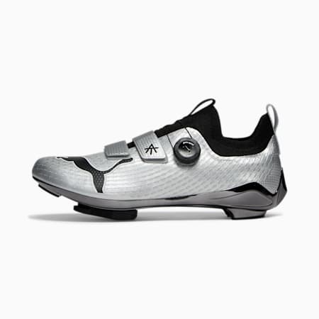 PWRSPIN x ALEX TOUSSAINT Indoor Cycling Shoes, Matte Silver-PUMA Black, small