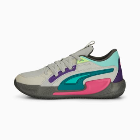 Court Rider Chaos Daytona Basketball Shoes, PUMA White-Cool Light Gray, small-PHL