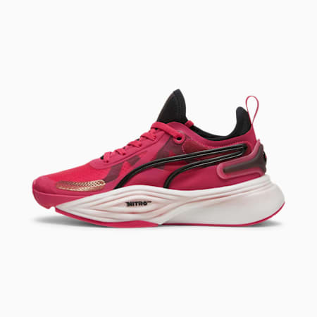 PWR NITRO SQD Women's Training Shoes, Garnet Rose-PUMA Black, small