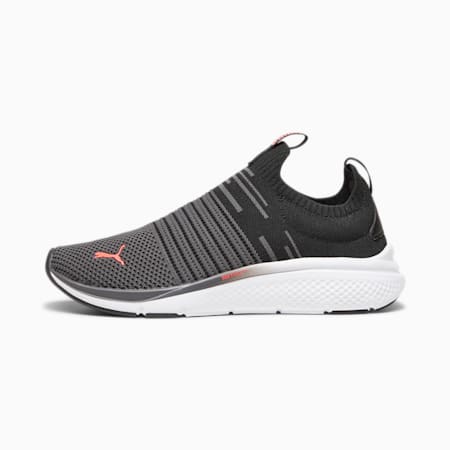 รองเท้าวิ่งแบบ Slip-On Softride Pro Echo, PUMA Black-PUMA White-Fire Orchid, small-THA