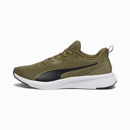Flyer Lite Running Shoes, PUMA Olive-Yellow Sizzle, small-SEA