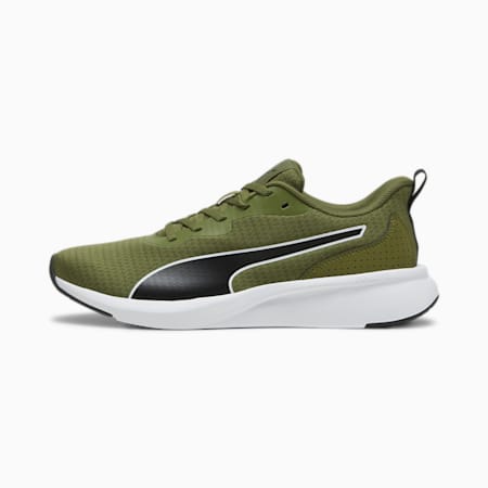 Flyer Lite Running Shoes, Olive Green-PUMA White-PUMA Black, small