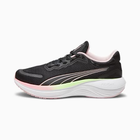 Scend Pro Running Shoes, PUMA Black-Frosty Pink-Speed Green-PUMA White, small-SEA