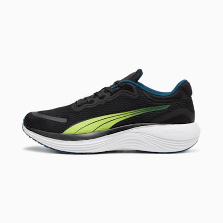 Scend Pro Unisex Running Shoes, PUMA Black-Lime Pow-Ocean Tropic, small-AUS