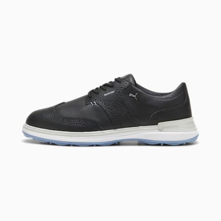 PUMA AVANT Wingtip Men's Golf Shoes, PUMA Black-PUMA Black, small-AUS