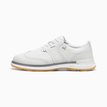 PUMA AVANT Wingtip Men's Golf Shoes, Feather Gray-Slate Gray, small-AUS