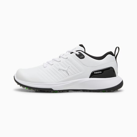 Grip Fusion Flex Men's Golf Shoes, PUMA White-PUMA Black, small-PHL