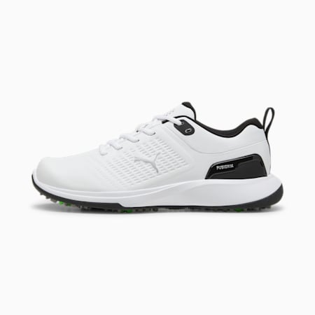 Grip Fusion Flex Men's Golf Shoes | PUMA White-PUMA Black | PUMA Golf ...