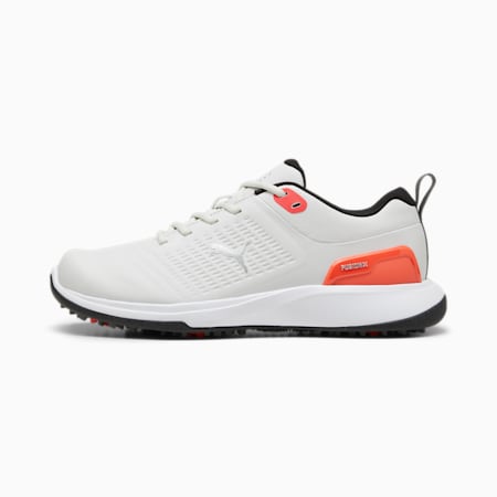 Grip Fusion Flex Men's Golf Shoes | Feather Gray-Red Blast | PUMA Shop ...