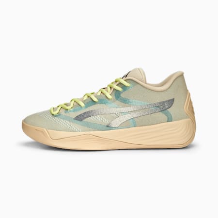 Stewie 2 Earth Women's Basketball Shoes, Granola-PUMA Black, small-PHL