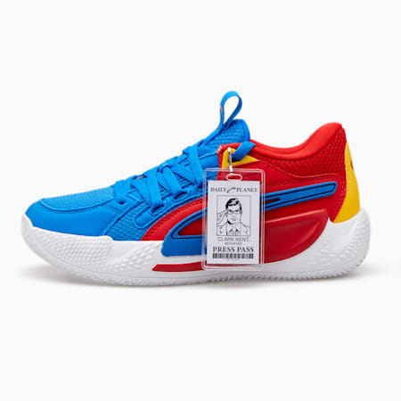 Court Rider Superman 85th Basketball Shoes, Racing Blue-Yellow Sizzle-For All Time Red, small