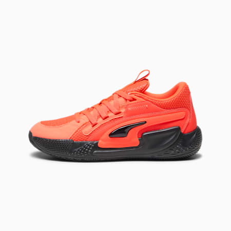 Court Rider Chaos Team Basketball Shoes, Red Blast-PUMA Black, small-PHL