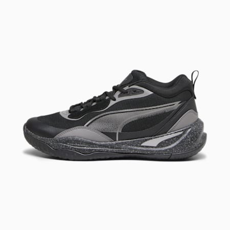 Playmaker Pro Trophies basketbalschoenen, Puma Aged Silver-Cast Iron-PUMA Black, small