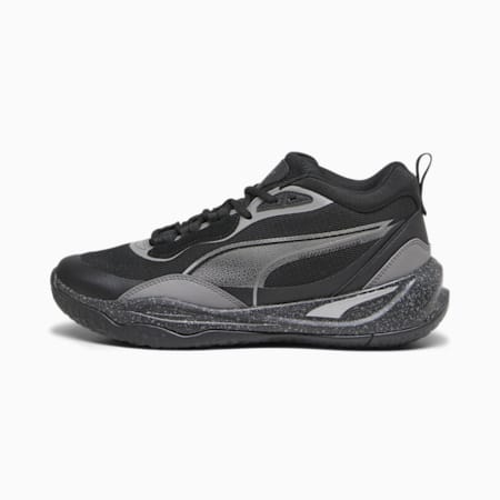 Playmaker Pro Trophies Men's Basketball Shoes, Puma Aged Silver-Cast Iron-PUMA Black, small-NZL