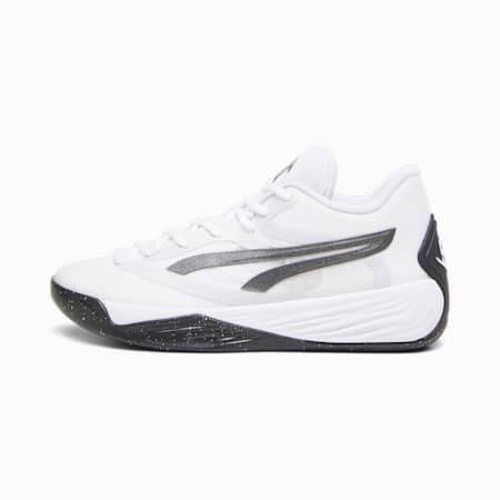 Stewie 2 Team Women's Basketball Shoes, PUMA White-PUMA Black, small-AUS