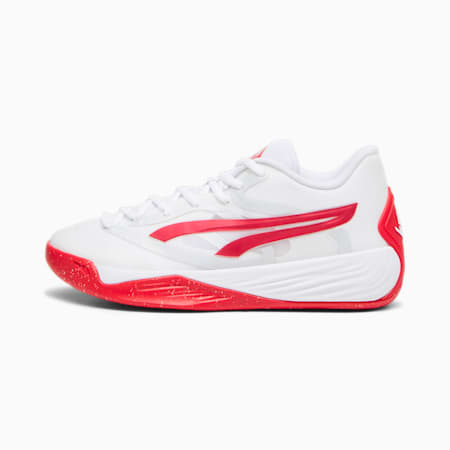 Stewie 2 Team Women's Basketball Shoes, PUMA White-For All Time Red, small-PHL