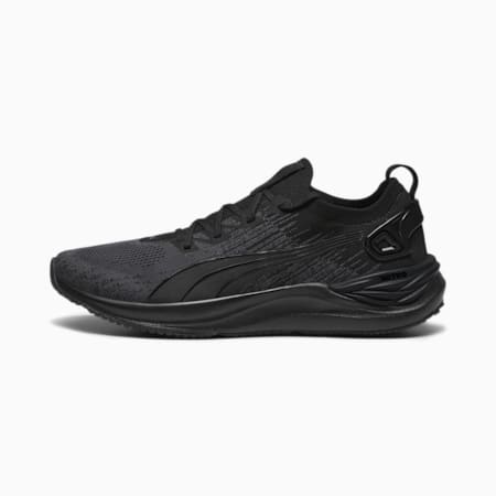 Electrify NITRO 3 Knit Men's Running Shoes, PUMA Black-Strong Gray, small-AUS