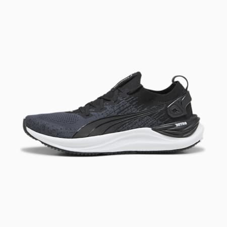 Electrify NITRO 3 Knit Women's Running Shoes, PUMA Black-PUMA White, small-AUS