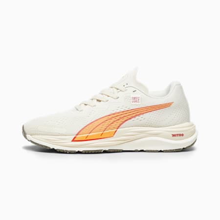PUMA x FIRST MILE Velocity NITRO 2 Women's Running Shoes, Warm White-Bright Melon, small-SEA