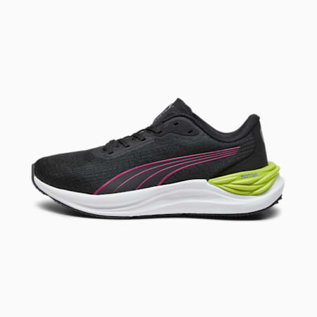 Electrify NITRO 3 Running Shoes - Youth 8-16 years, Puma Black-Cool Dark Gray-Pinktastic, small-AUS