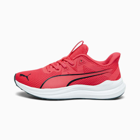 Reflect Lite Running Shoes - Youth 8-16 years, Fire Orchid-PUMA Black-PUMA White, small-NZL
