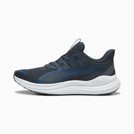 Reflect Lite Youth Running Shoes, Strong Gray-Cobalt Glaze-PUMA Black, small