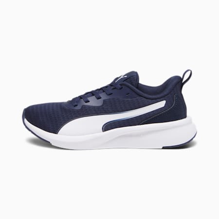 Flyer Lite Youth Sneakers, PUMA Navy-PUMA White, small-SEA