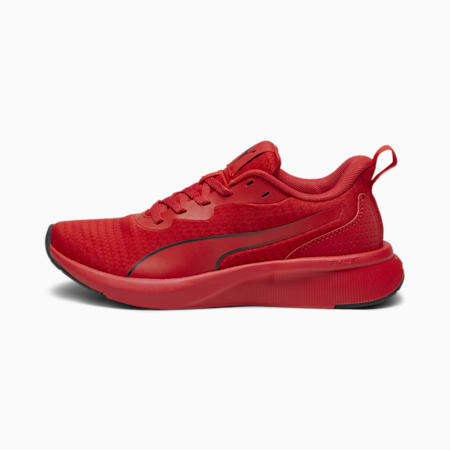 Flyer Lite Youth Sneakers, For All Time Red-PUMA Black, small-SEA