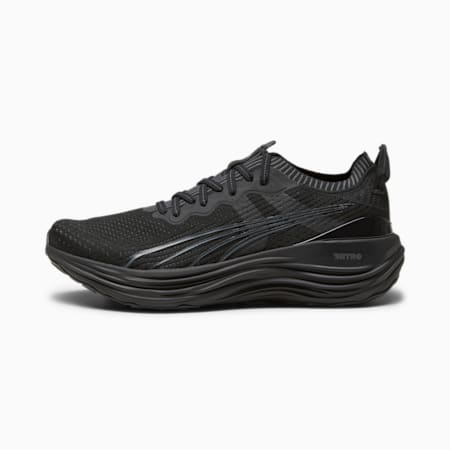 ForeverRun NITRO Knit Men's Running Shoes, PUMA Black-Shadow Gray, small-AUS