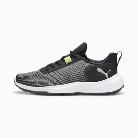 Sepatu Golf Pria Fusion Crush Sport, PUMA Black-Electric Lime, small-IDN