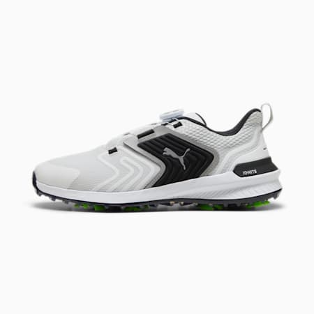 Sepatu Golf Pria PUMA Golf IGNITE Innovate dengan Soft Spike, Feather Gray-PUMA Black, small-IDN