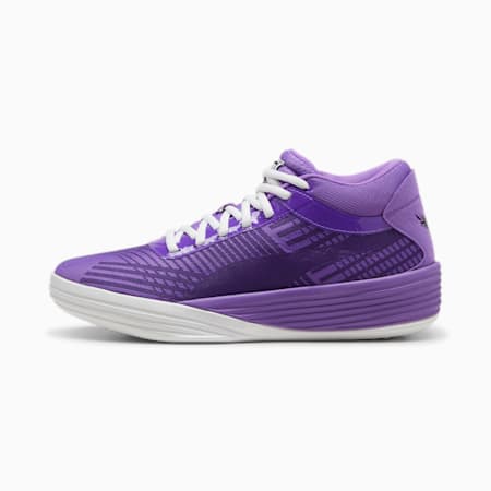 Clyde x Melo All-Pro Basketball Shoes, Purple Glimmer-Puma White, small-PHL