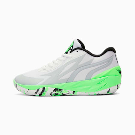 MB.02 Lo LaMel-O Basketball Shoes, Elektro Green-PUMA White, small-IDN