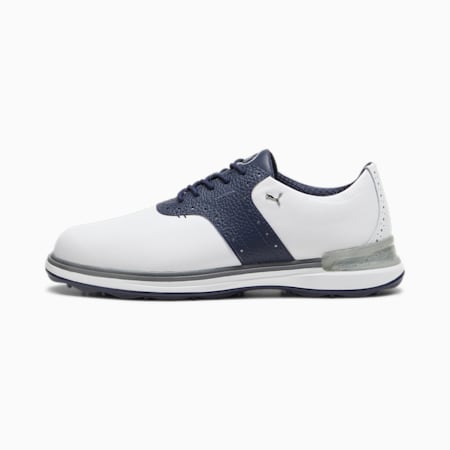 Chaussures de golf PUMA Avant Homme, PUMA White-Deep Navy-Speed Blue, small