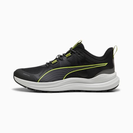 Reflect Lite Men's Trail Running Shoes, PUMA Black-Cool Dark Gray-Lime Pow, small