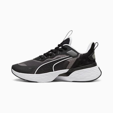 Softride Sway Running Shoe, PUMA Black-Cool Dark Gray, small