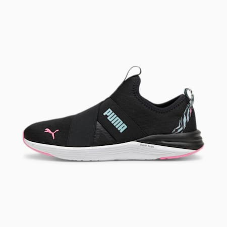 Better Foam Prowl Slip-on Women's Running Shoes, PUMA Black-Fast Pink-Dewdrop, small