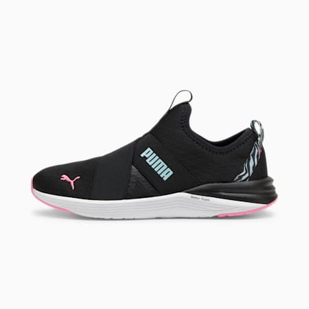 Zapatillas de running para mujer Better Foam Prowl Slip On, PUMA Black-Fast Pink-Dewdrop, small